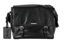 Flap Messenger, Leather, Black, VLR4546, 2*
